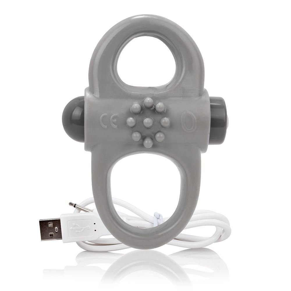 Screaming O Charged Yoga Vibrating Cock Ring - Grey - Image 2