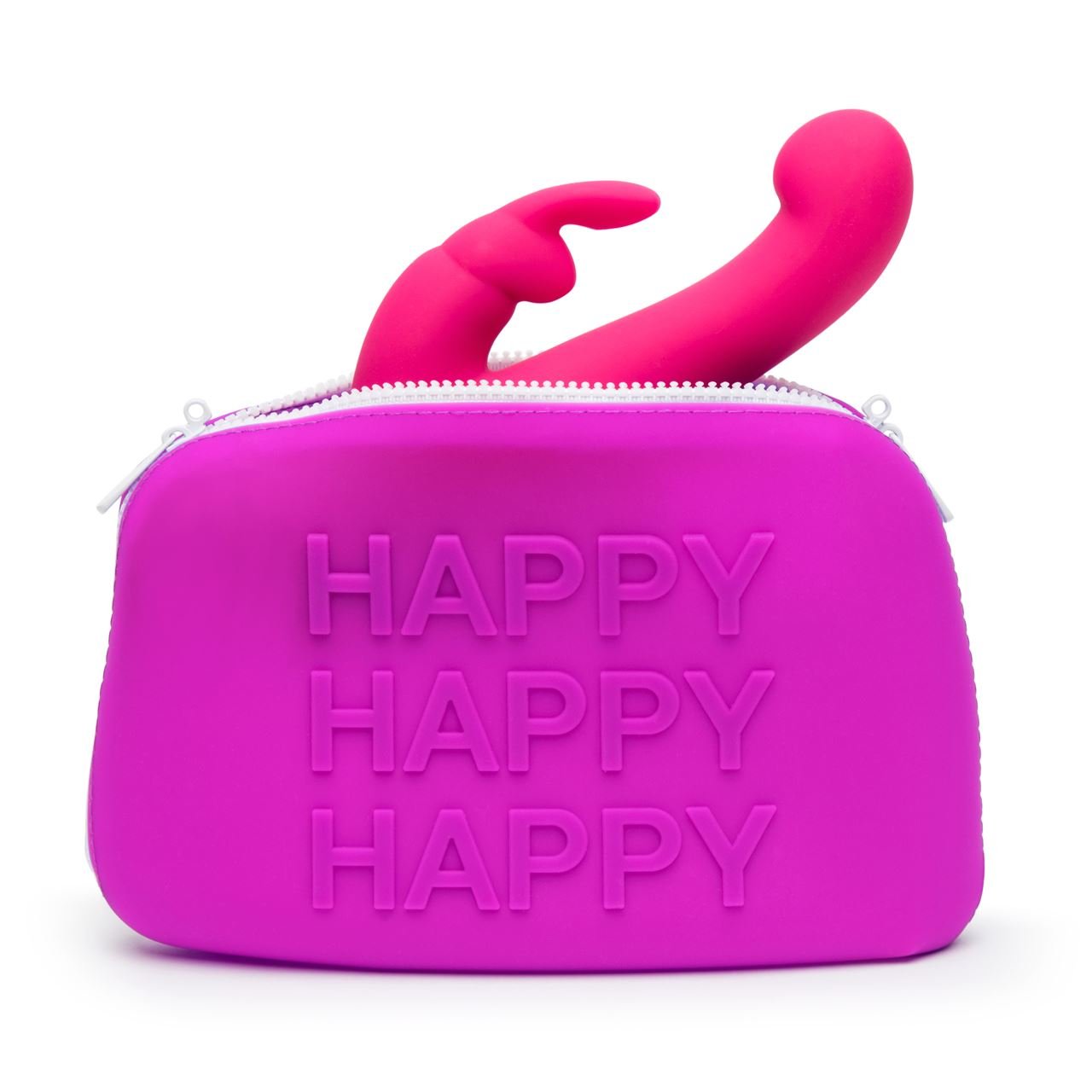 Happy Rabbit HAPPY Storage Zip Bag Large Pink/Purple - Image 2