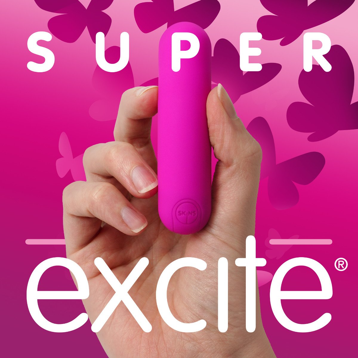 Skins Super Excite Rechargeable Pink Bullet - 10 Functions - Image 4