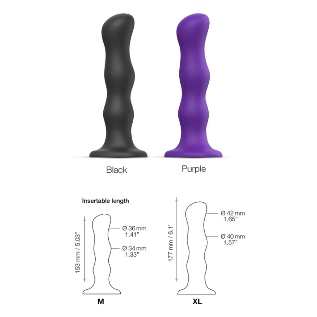 Strap On Me - Dildo Geisha Balls - Medium - Purple - Image 4