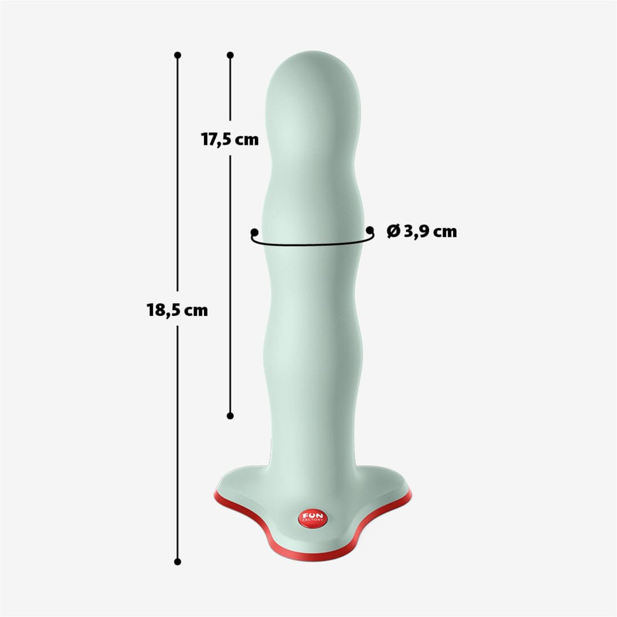 Fun Factory Bouncer Dildo - Sage Green - Image 3