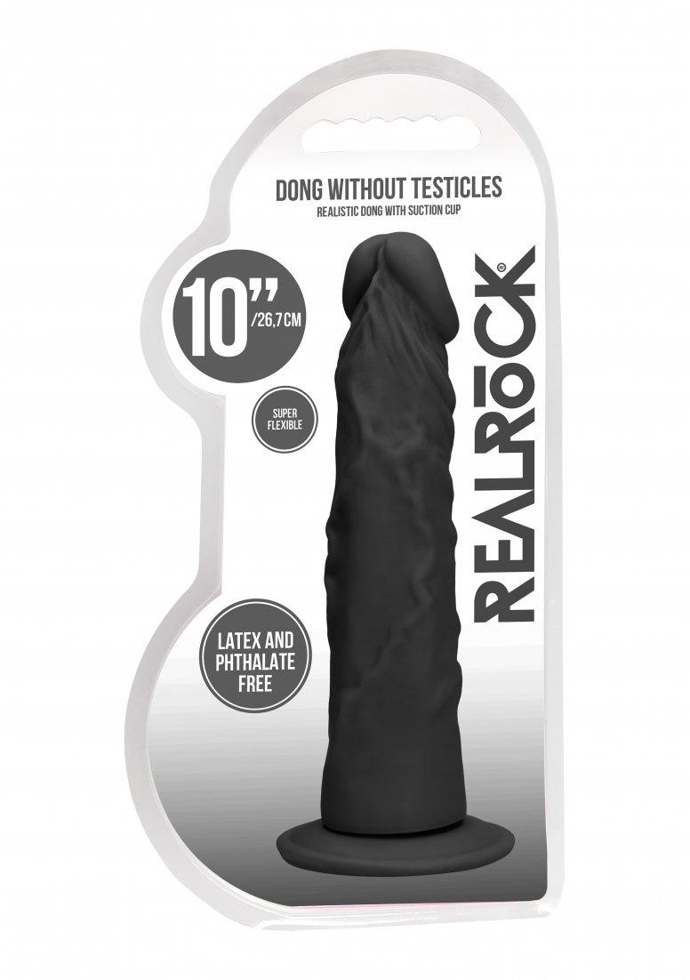 Real Rock - Dong Without Testicles 10 inches - Black - Image 2