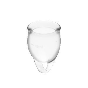 Satisfyer Feel Confident Menstruation Cup Clear 2-pack
