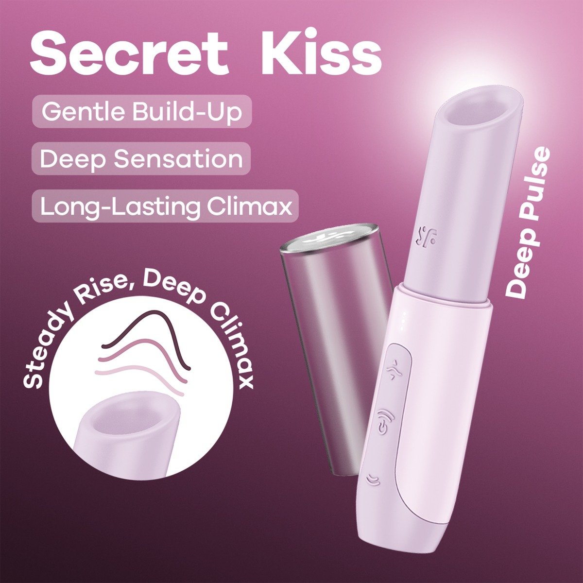 Satisfyer Secret Kiss - Blush Pink - Image 2