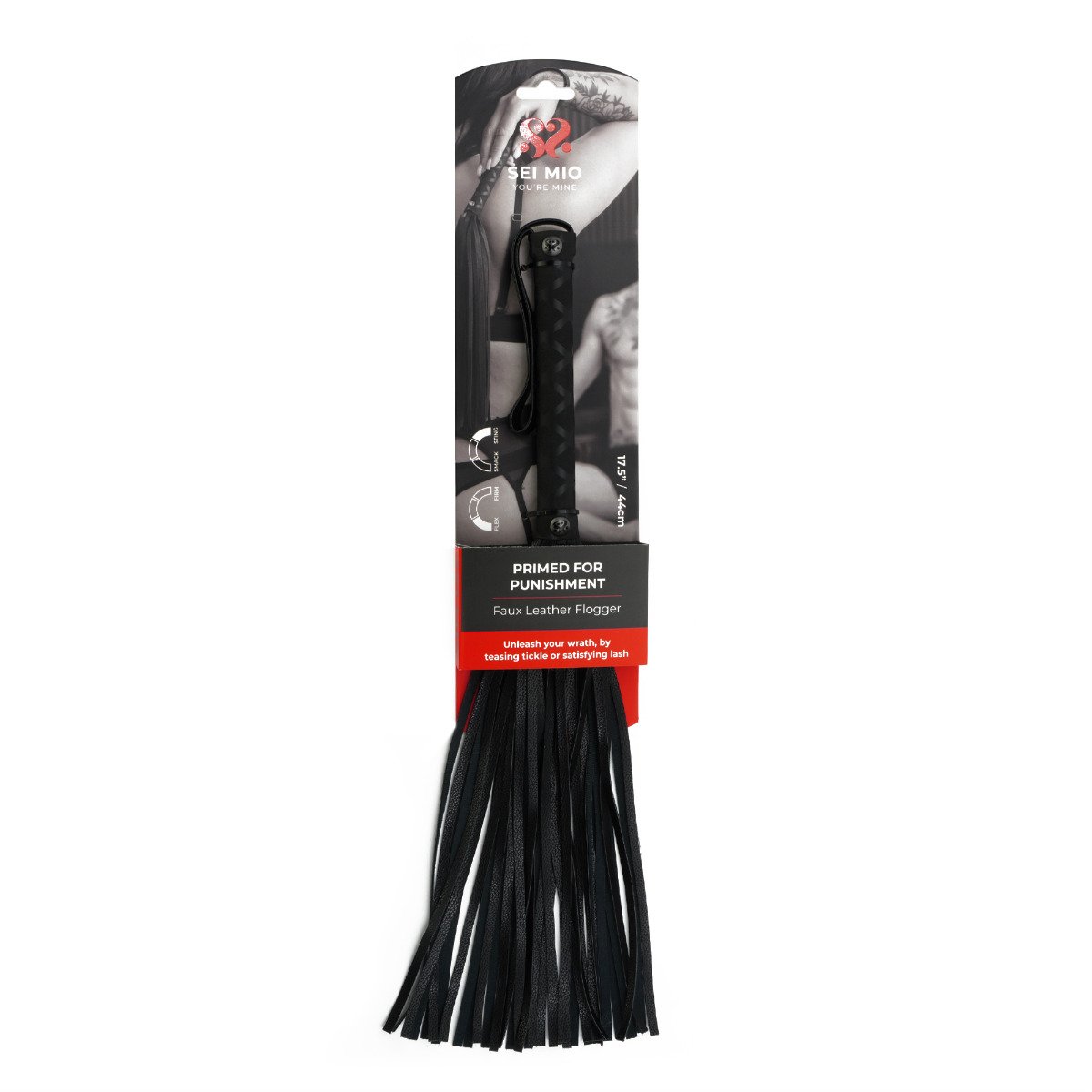 SEI MIO - Primed for Punishment - Faux Leather Flogger - Image 2