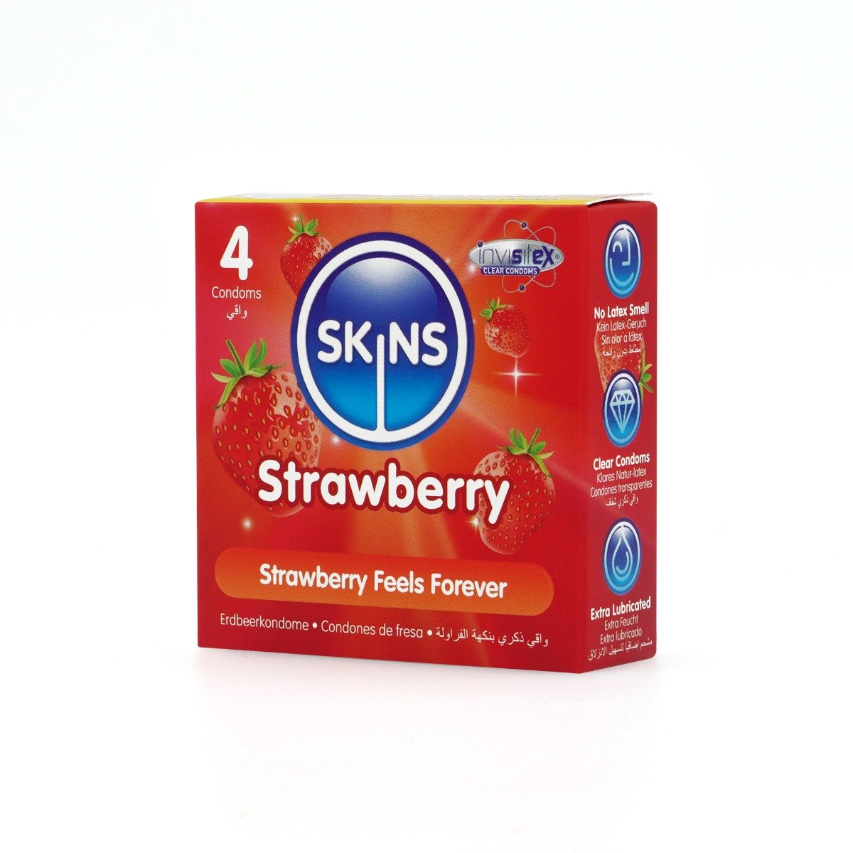 Skins Condoms Strawberry 4 Pack - Image 4