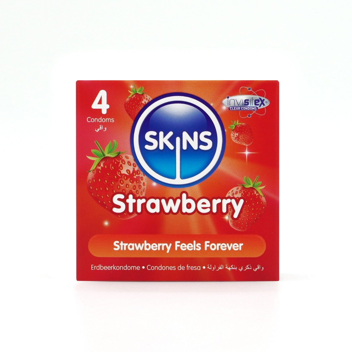 Skins Condoms Strawberry 4 Pack - Image 2