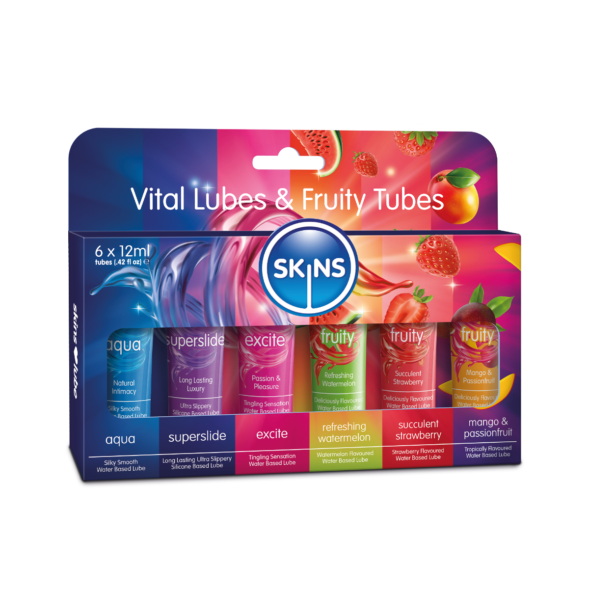 Skins 12ml Sampler Tubes - Vital & Fruity 6pk - Image 3