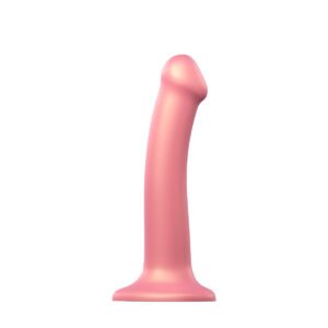 Strap On Me - Mono Density Dildo Metallic Vieux Rose - M - Shine