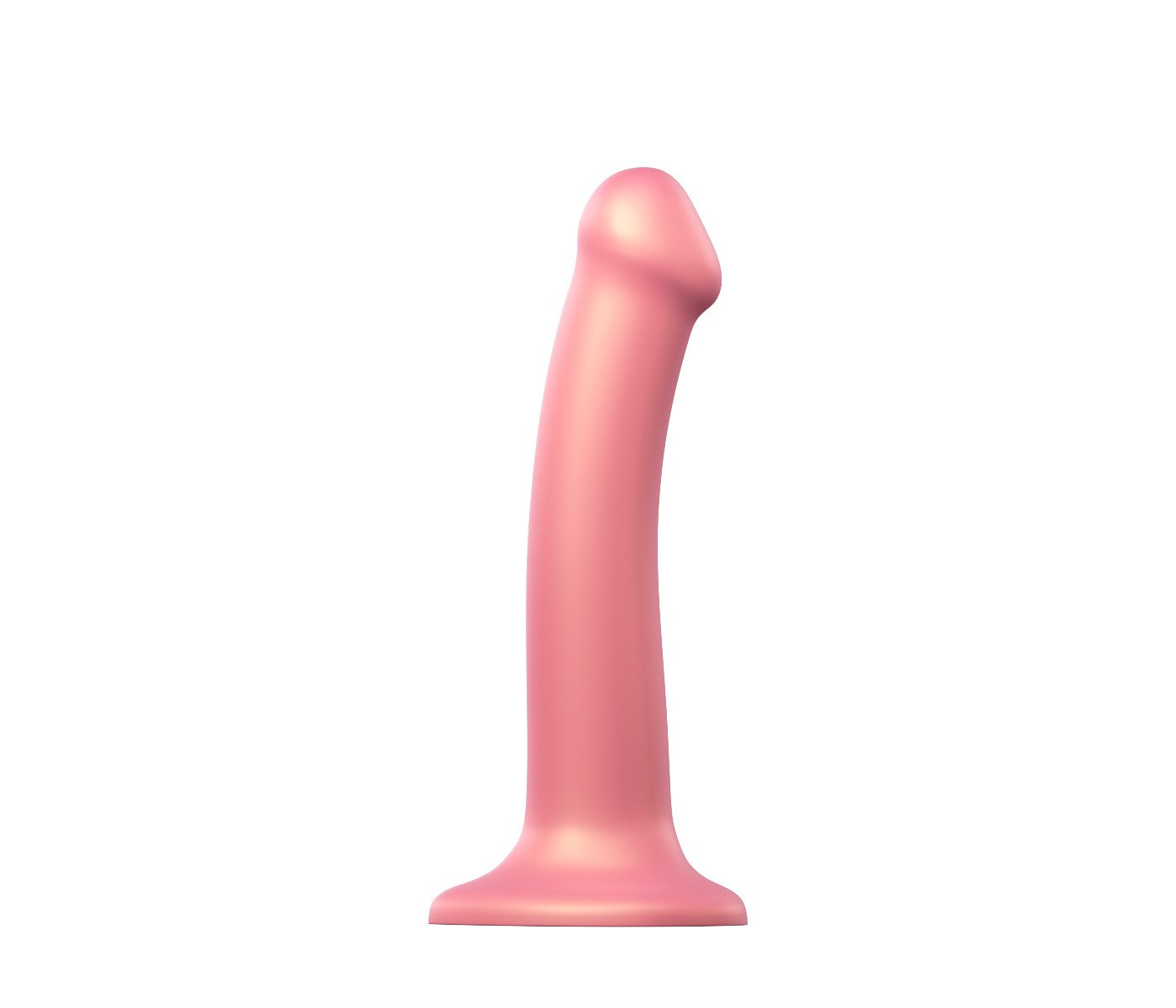 Strap On Me - Mono Density Dildo Metallic Vieux Rose - M - Shine