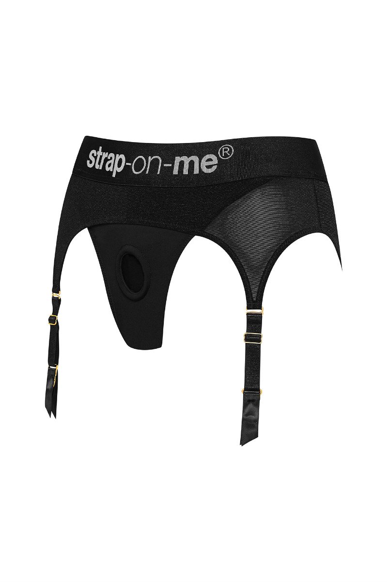 Strap On Me - Harness Lingerie Rebel- L - Black