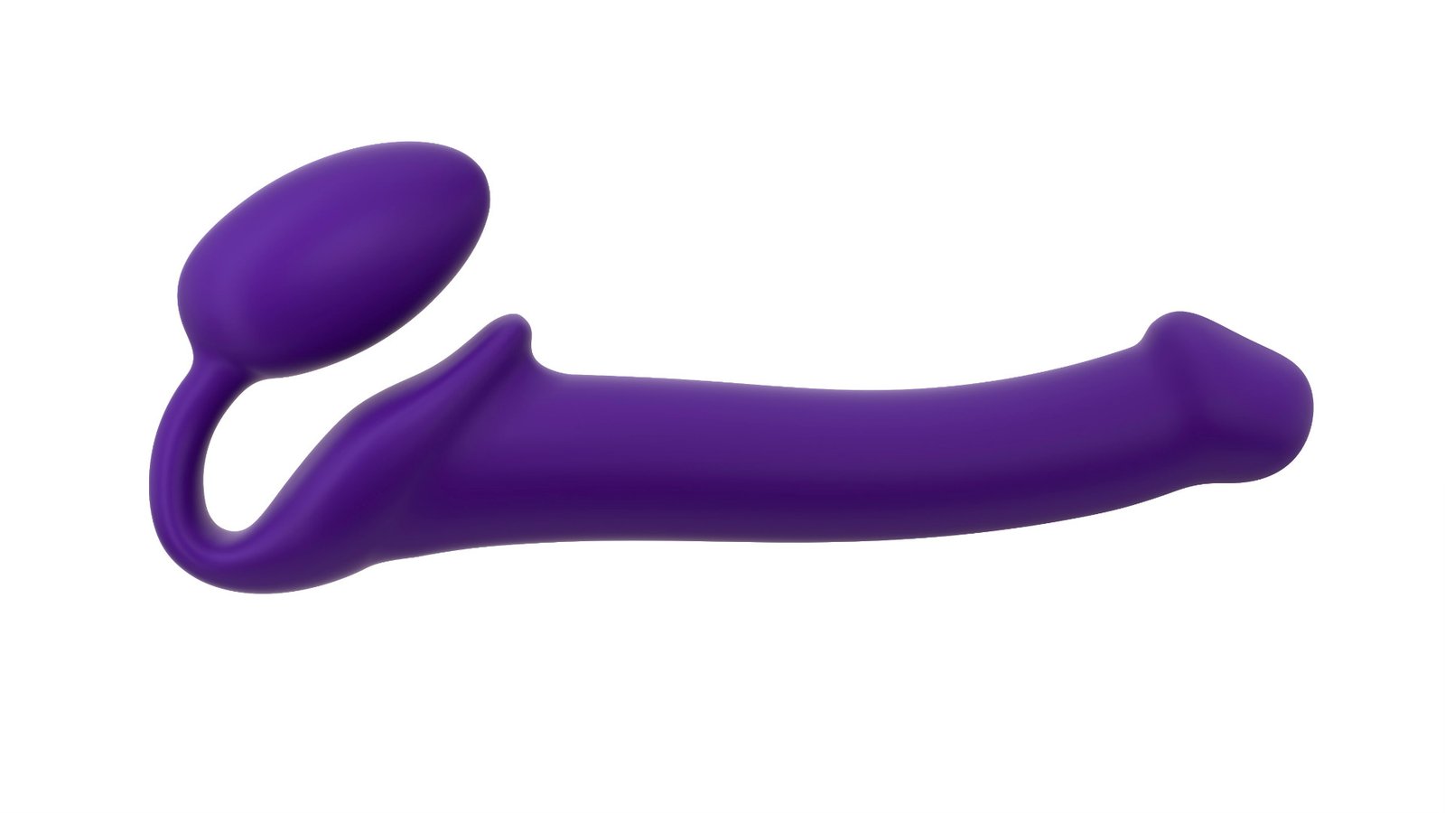 Strap On Me - Semi-Realistic Bendable Strap-On Purple - M - Image 4