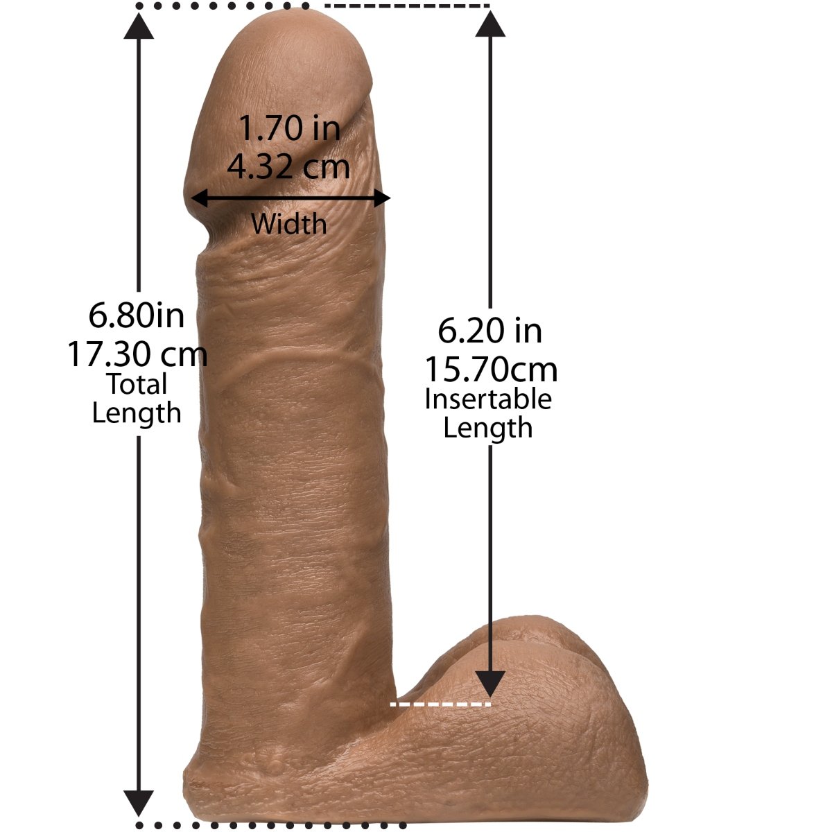 Vac-U-Lock ULTRASKYN Cock - 6 Inch - Caramel - Image 3