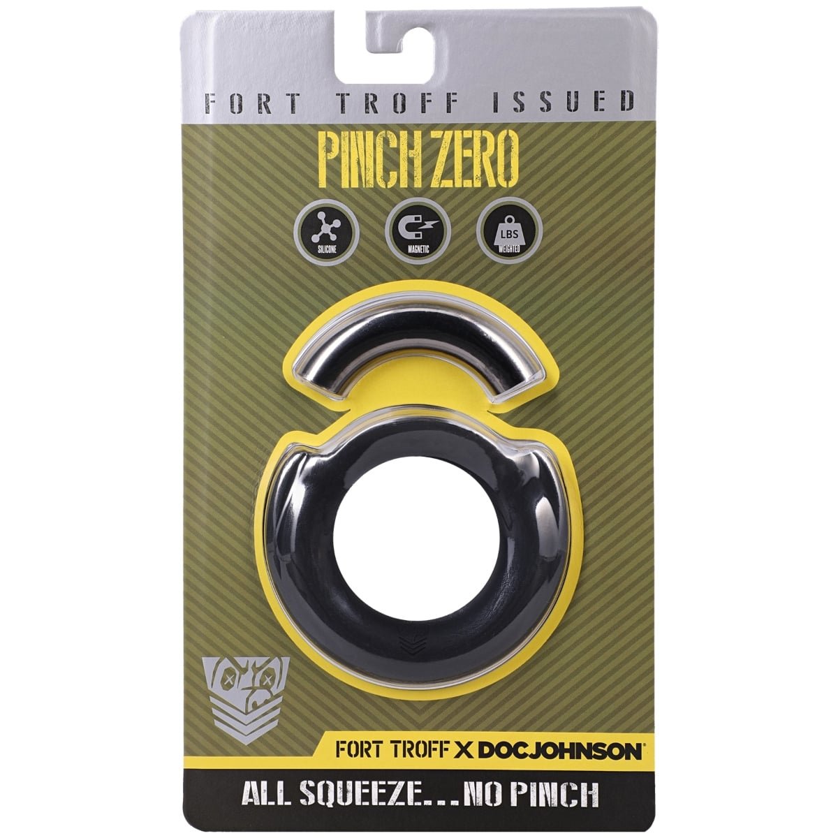 Fort Troff Pinch Zero Cock Ring Black Silver - Image 2