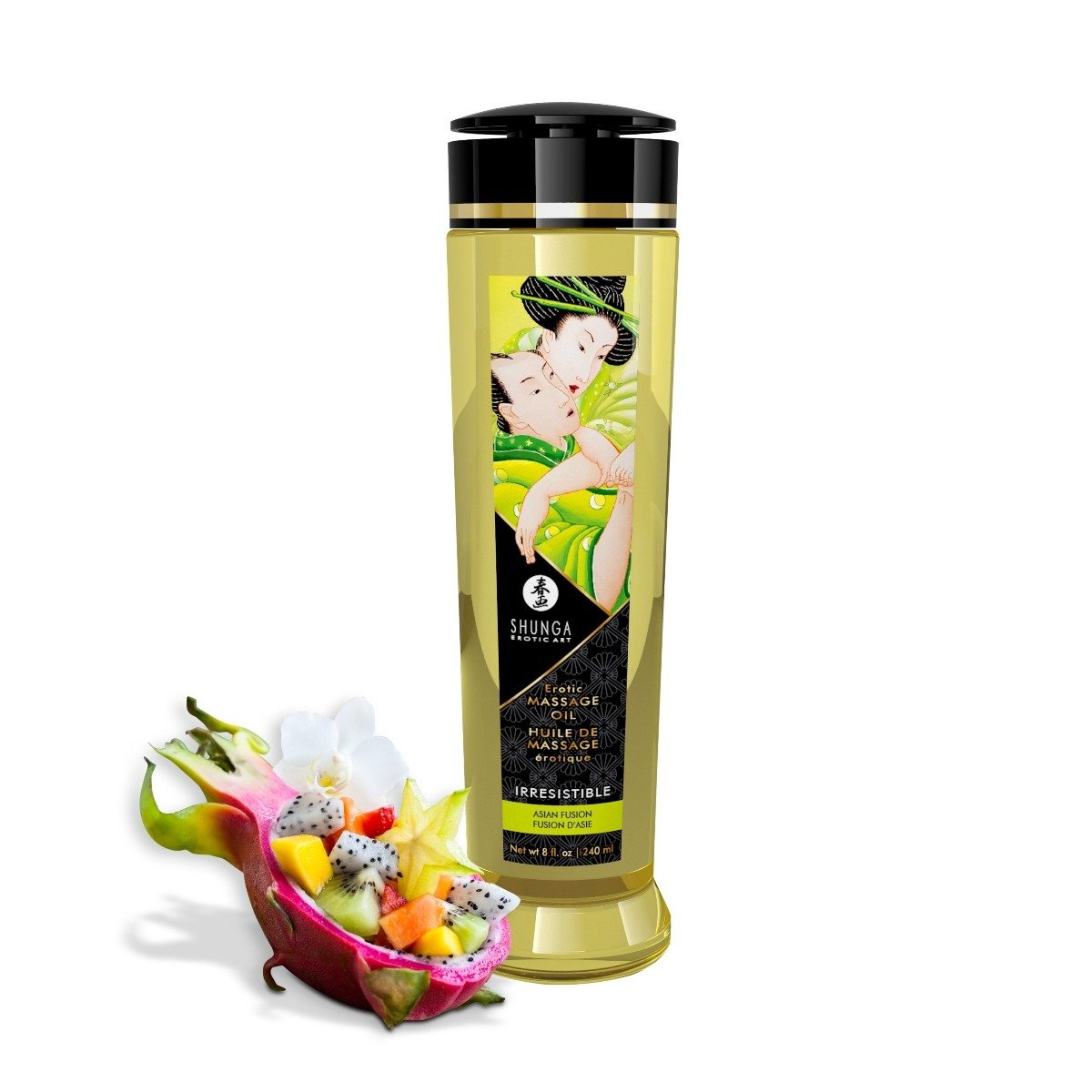 Tester Shunga Massage Oil Irresistible / Asian Fruits
