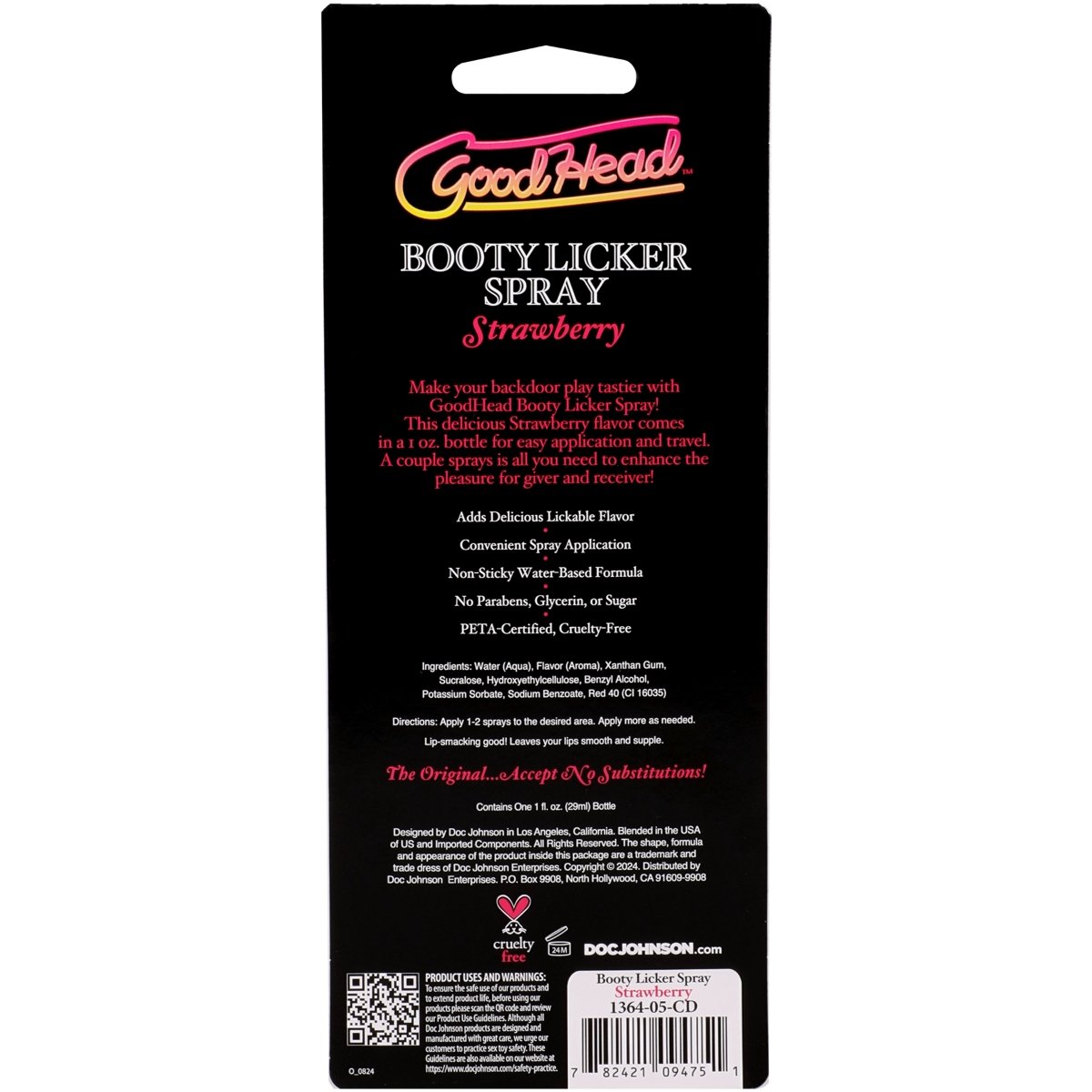 GoodHead Booty Licker Spray Strawberry 1oz - Image 5