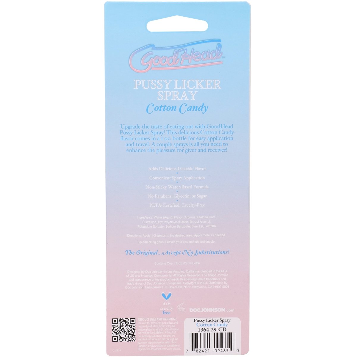 GoodHead Pussy Licker Spray Cotton Candy 1oz - Image 5