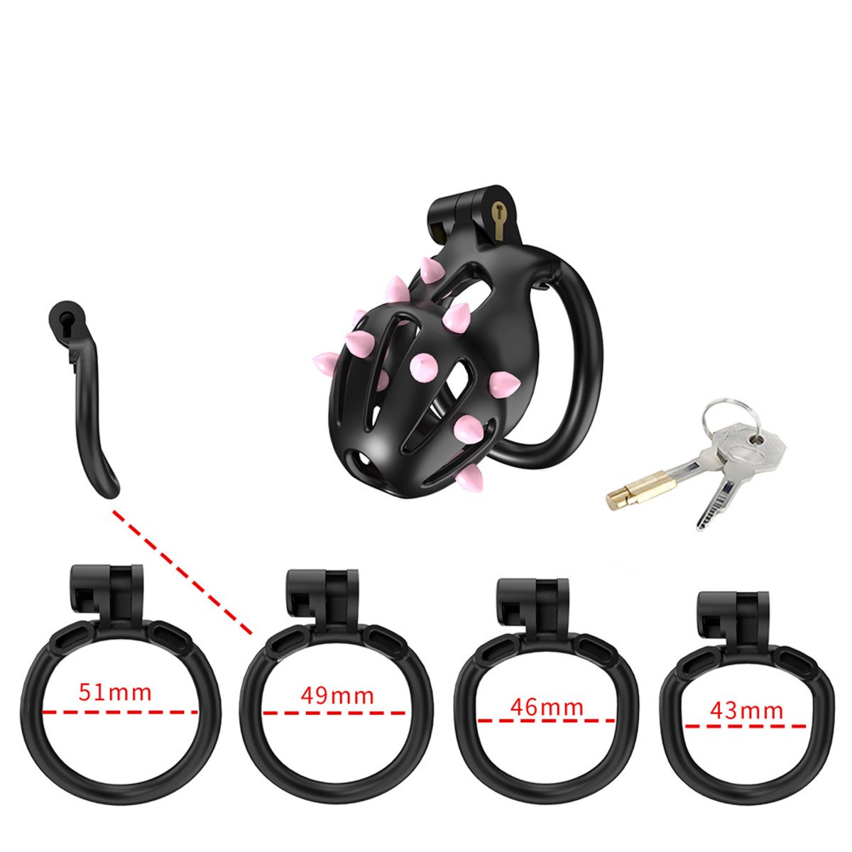 CELLMATE - FlexiSpike Chastity Cage Size 1 - Image 4