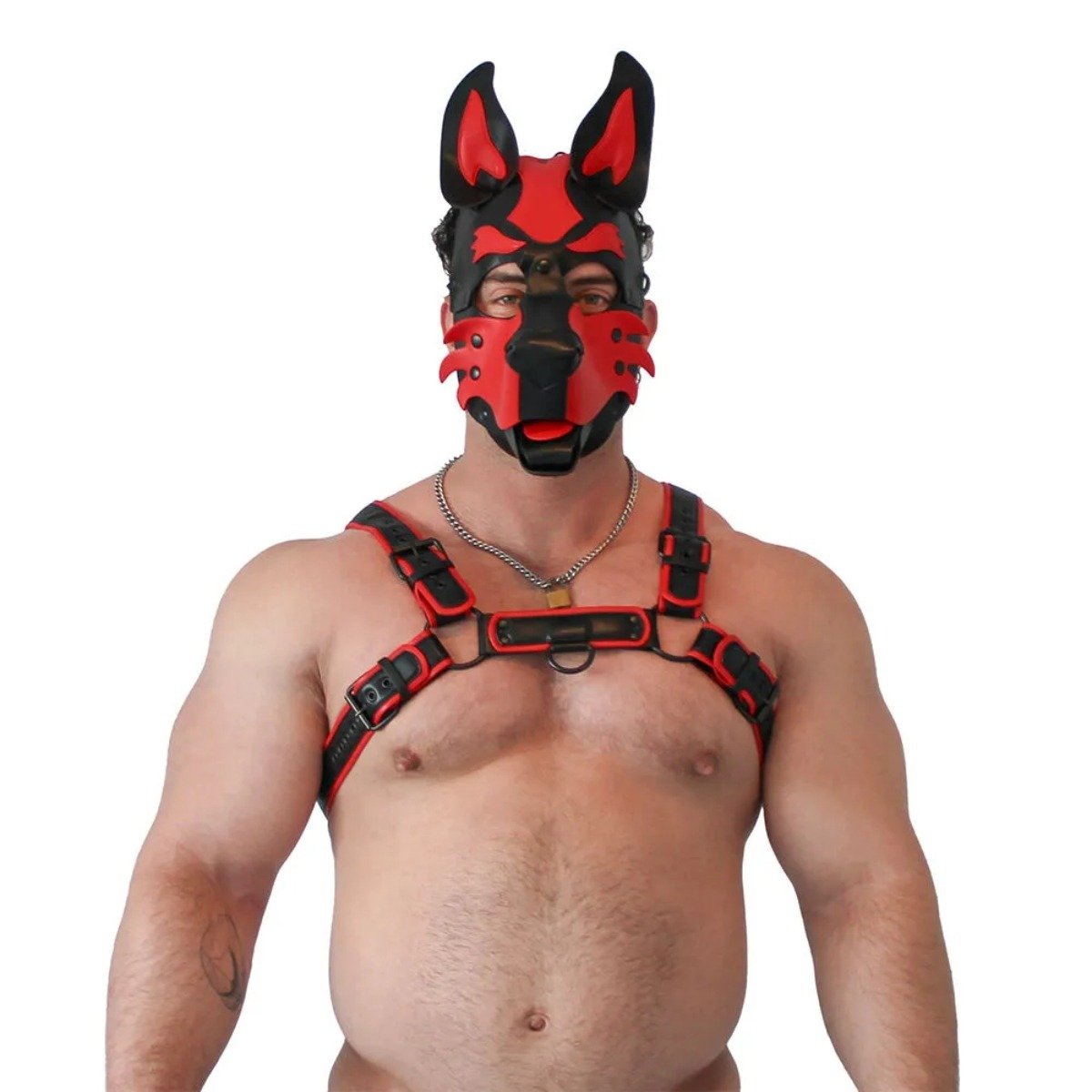 BRUTUS Vegan Pup Hood Black-Red - Image 3