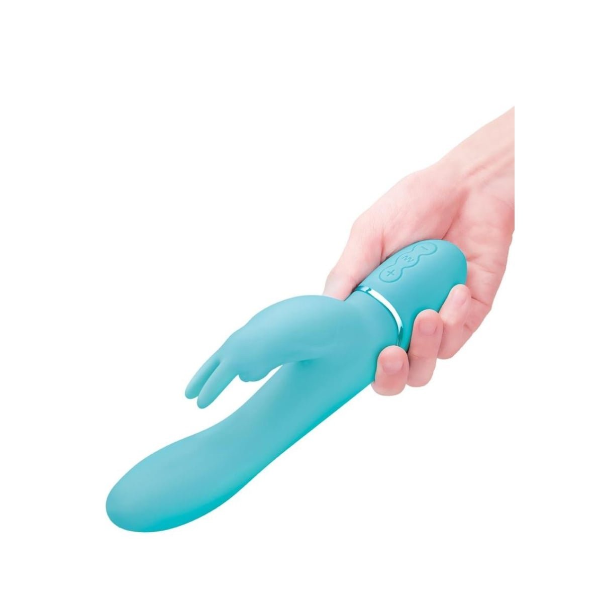 Love Distance Receive APP Controlled Rabbit Vibrator Teal - Image 3