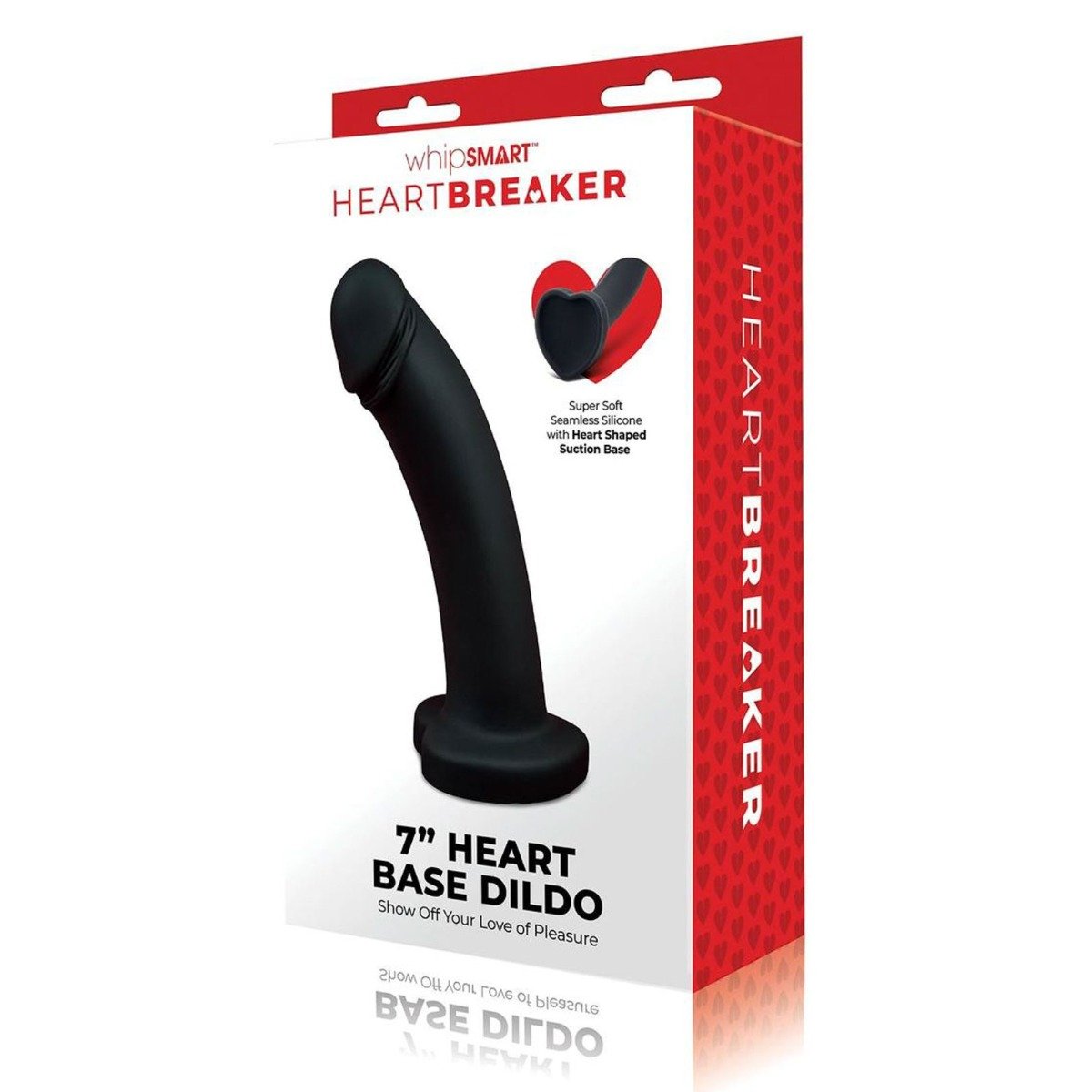 Whipsmart Heartbreaker 7" Silicone Dildo With Heart Base - Image 2