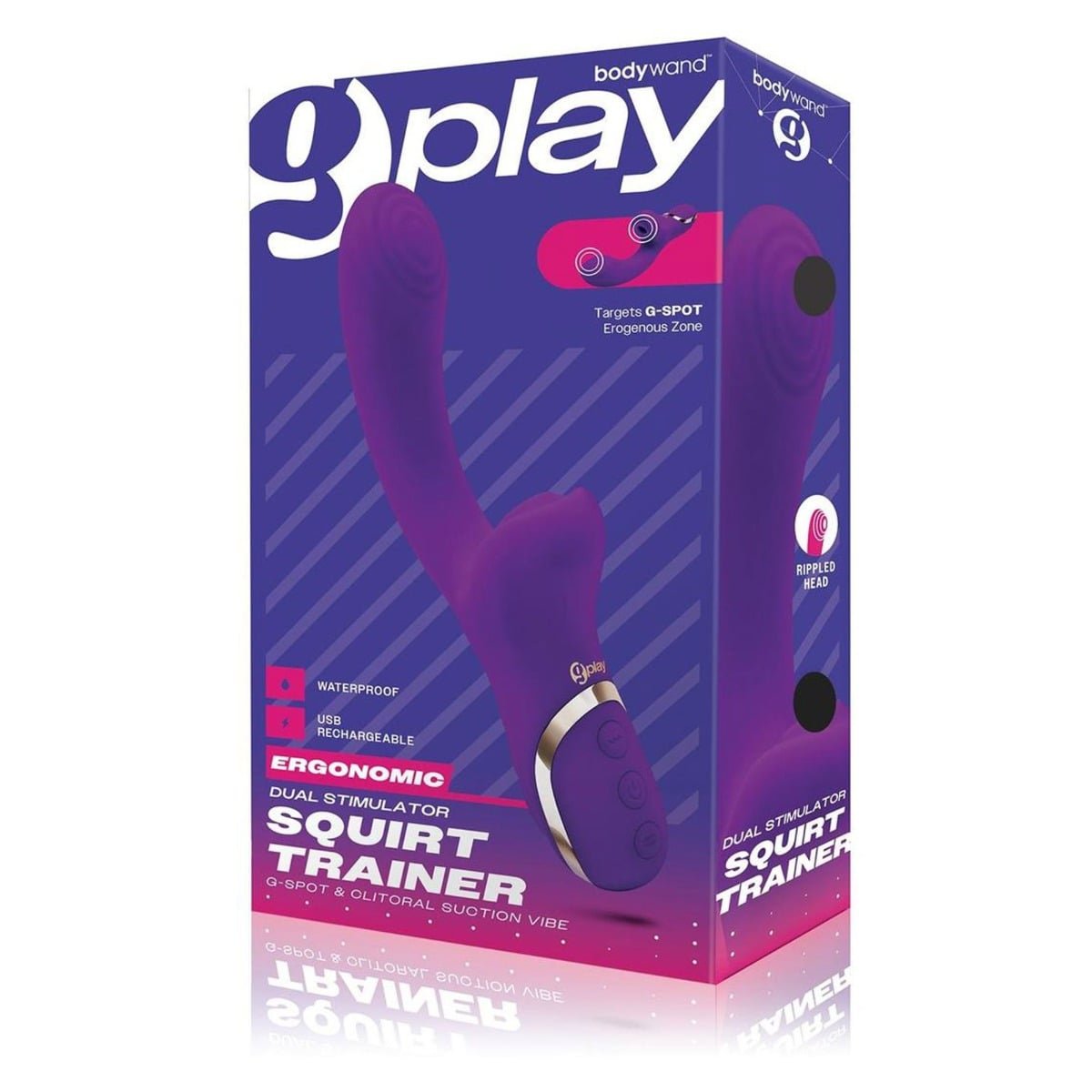 Bodywand G Play Squirt Trainer G Spot And Clitoral Suction Vibrator Purple - Image 2