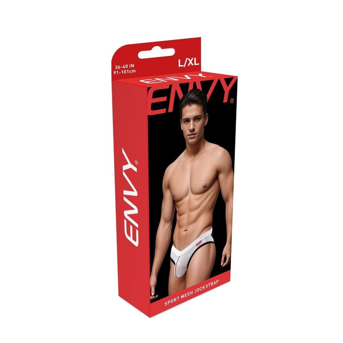 Envy Sport Mesh Jock-White-L/Xl - Image 3