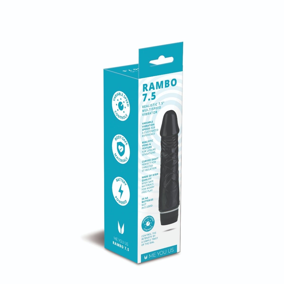 Me You Us Rambo 7.5 Realistic Vibrator - Image 4