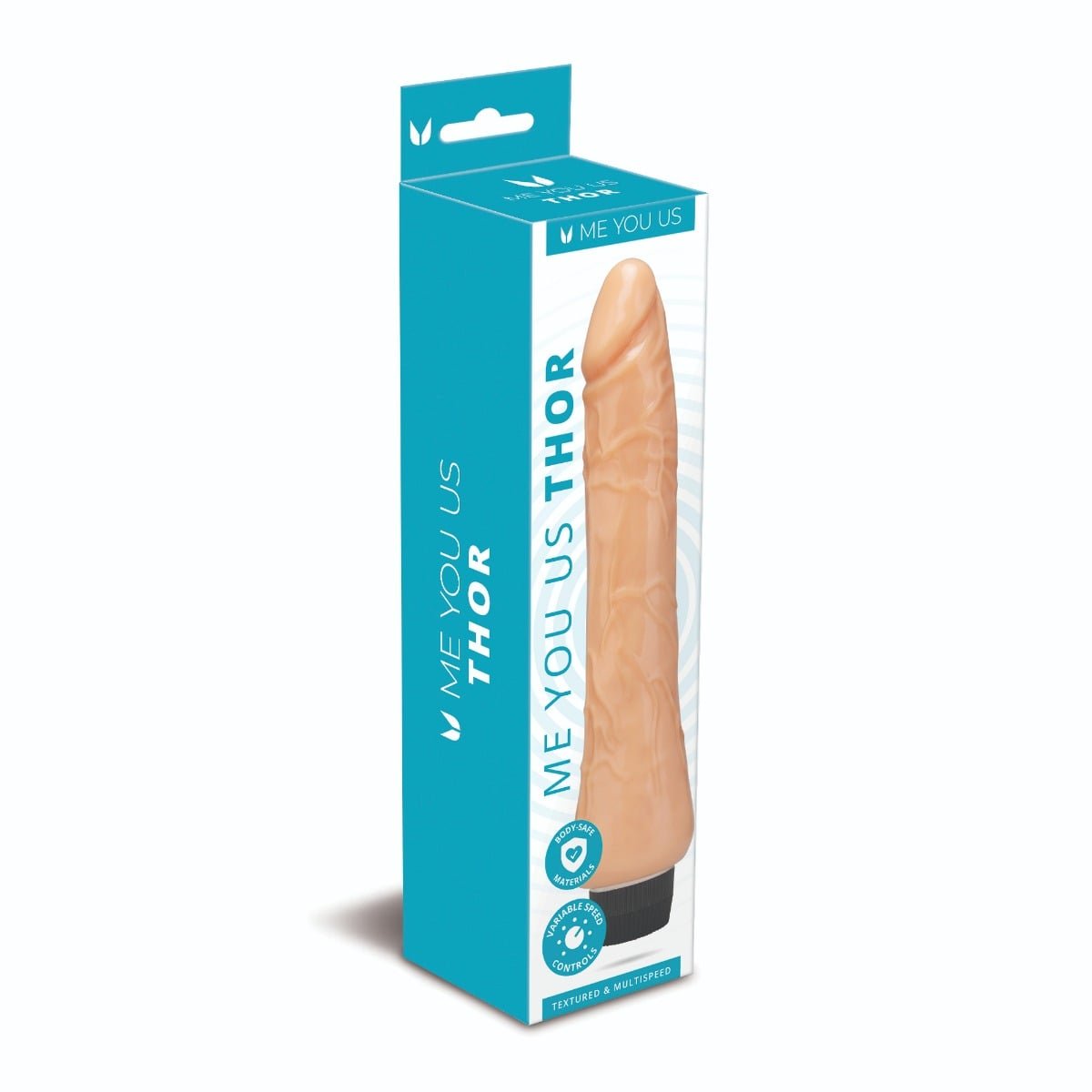 Me You Us Thor 11 Realistic Vibrator Flesh 9.6in - Image 2