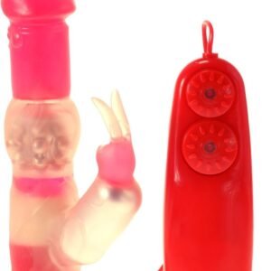 Me You Us Beaded Blossom Rabbit Vibrator Red