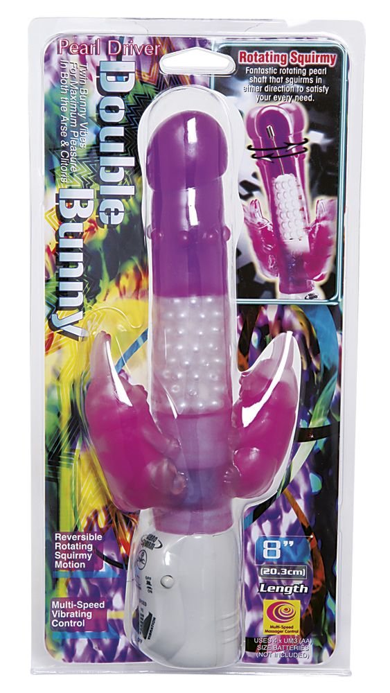 Nanma Double Bunny Purple 8in - Image 2