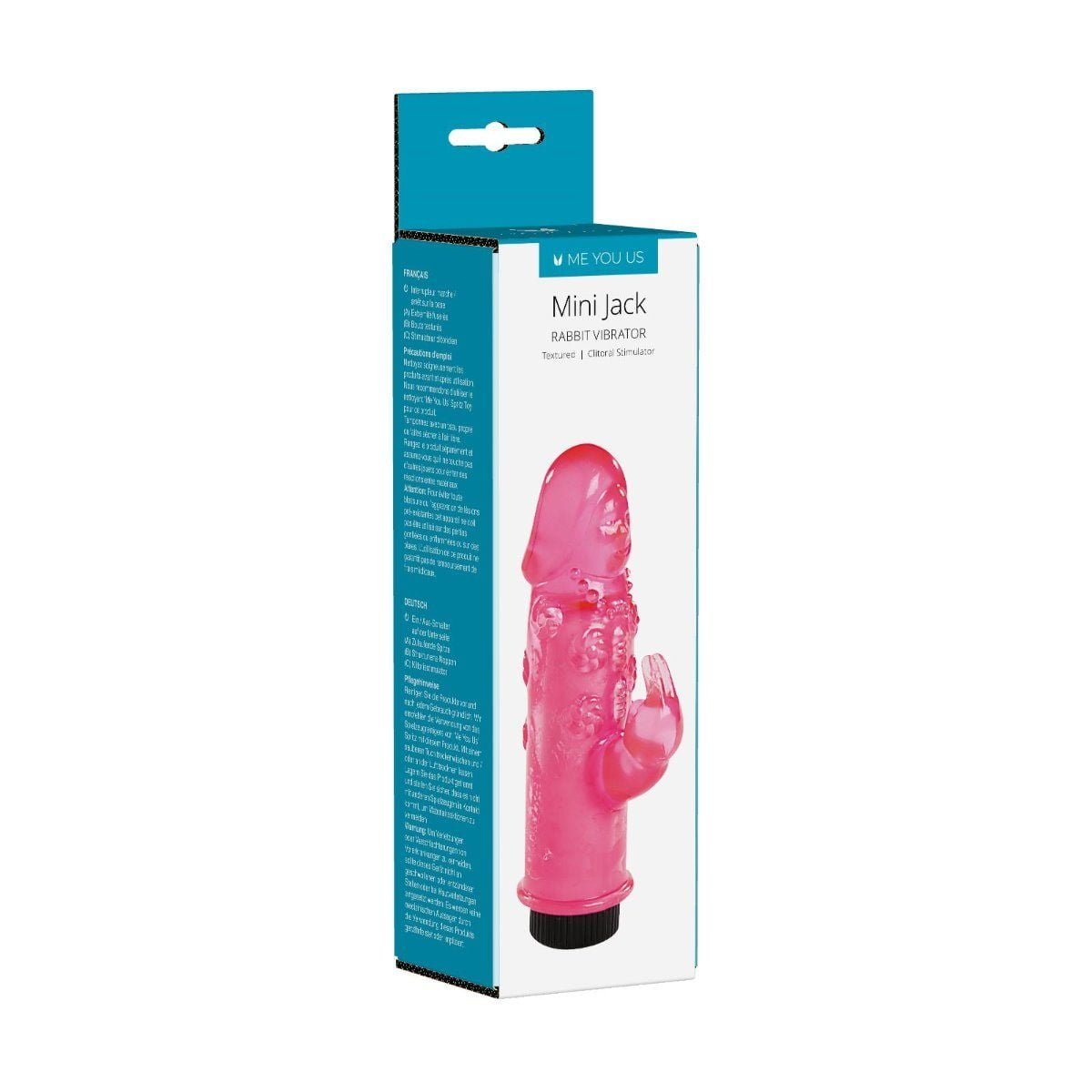Me You Us Mini Jack Rabbit Vibrator Pink - Image 3