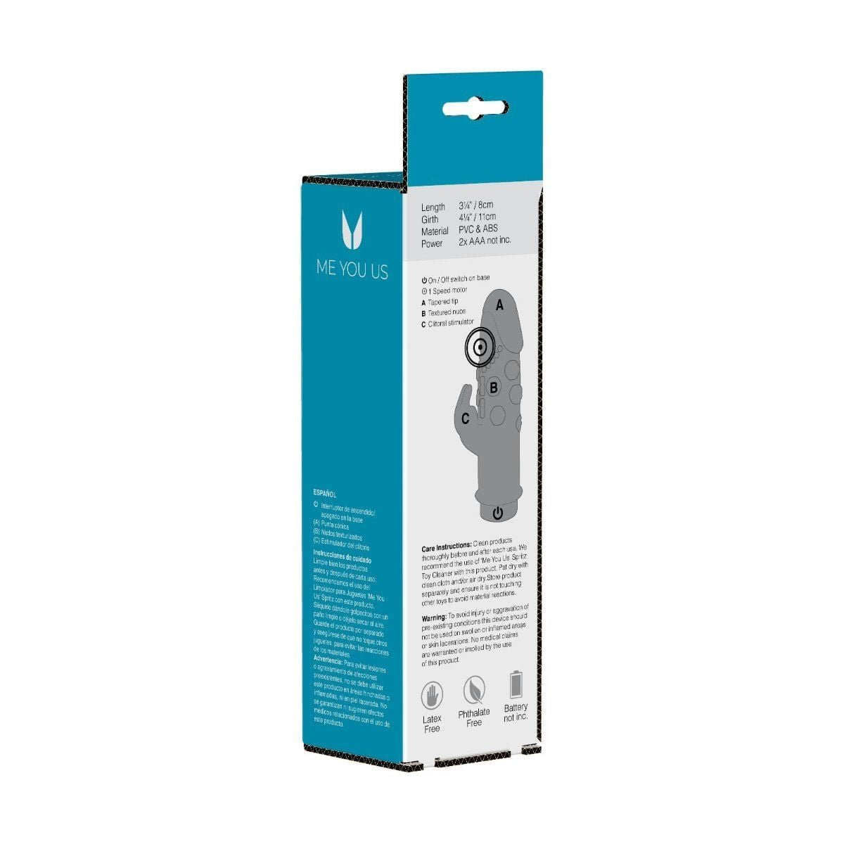 Me You Us Mini Jack Rabbit Vibrator Pink - Image 4