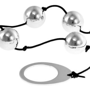 Me You Us Heavy Metal Anal Beads Silver