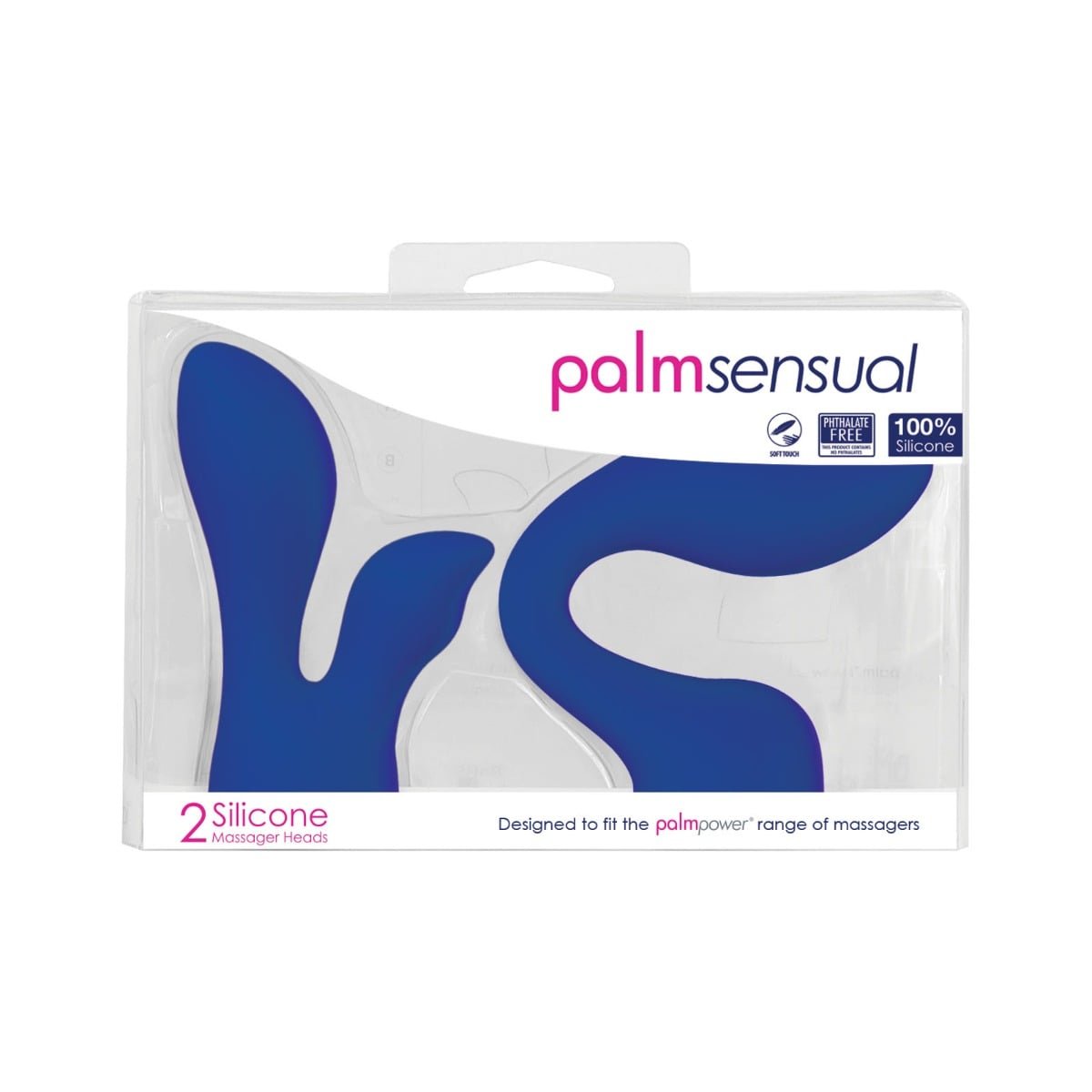 PALMSENSUAL Accessories - 2 Silicone Head - Blue - Image 2