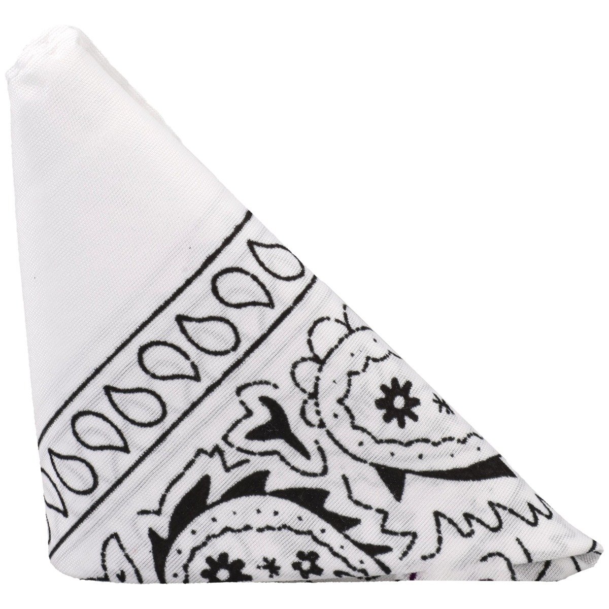 ROCK SOLID- The Code - Silicone C-RING with Bandana White Black - Image 5