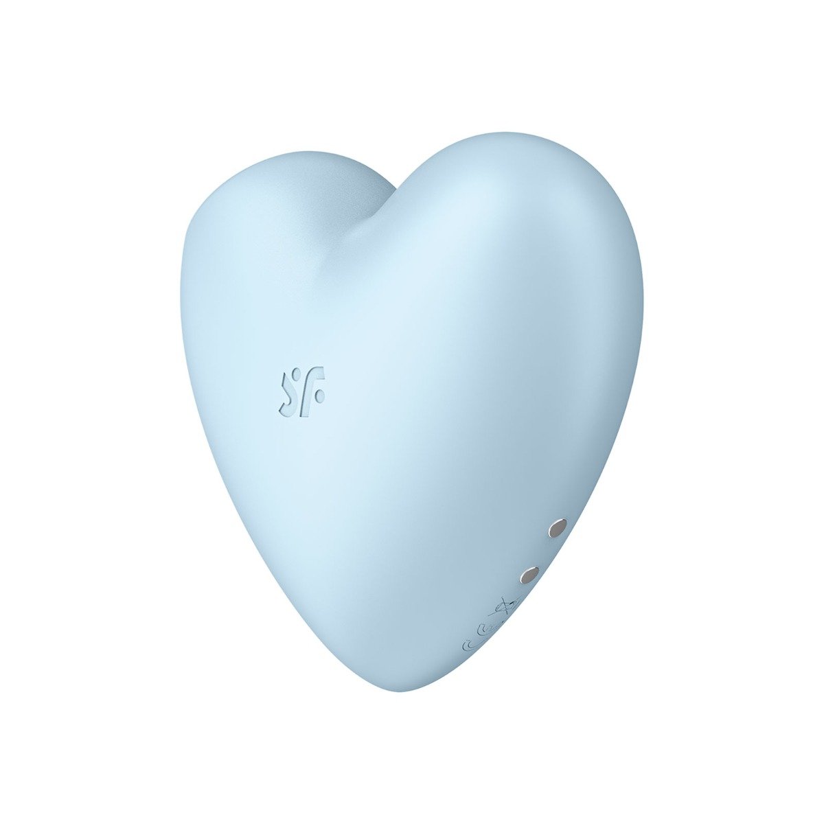 Satisfyer Cutie Heart Double Air Pulse Vibrator Blue - Image 3