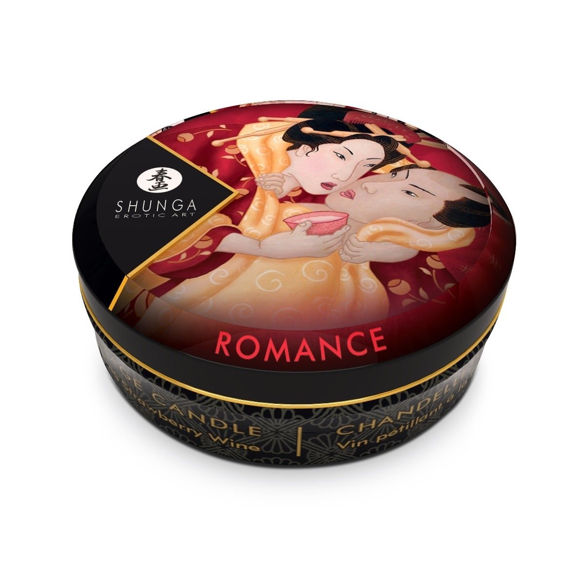 Shunga Mini Candlelight Massage Candles 30ml Romance/Strawberry sparkling Wine - Image 2