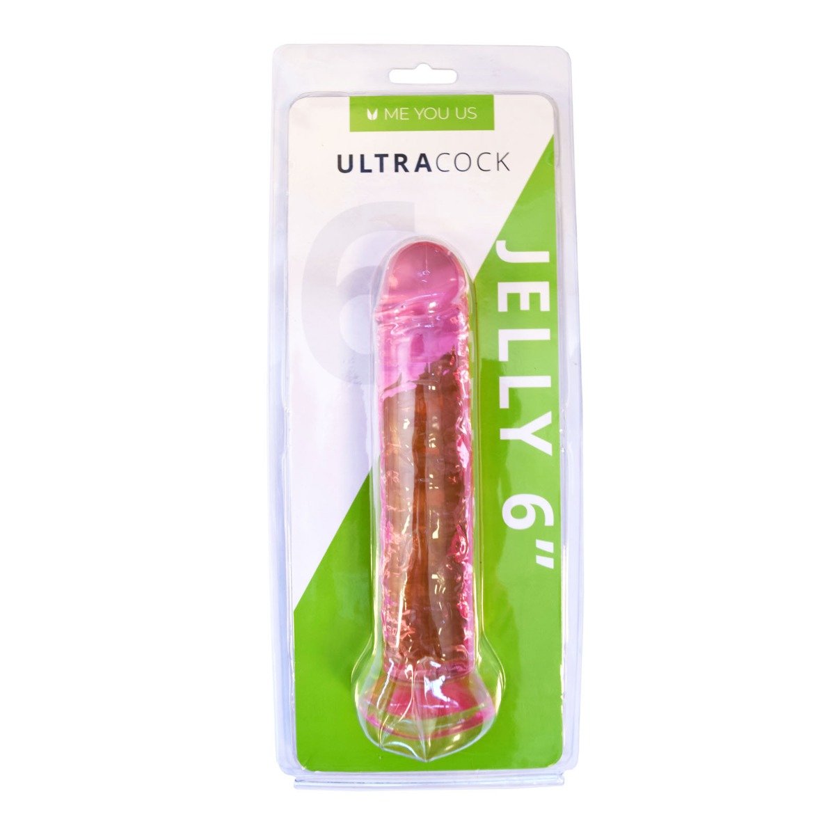 Me You Us Ultra Cock Jelly Dong Pink 6 Inch - Image 2