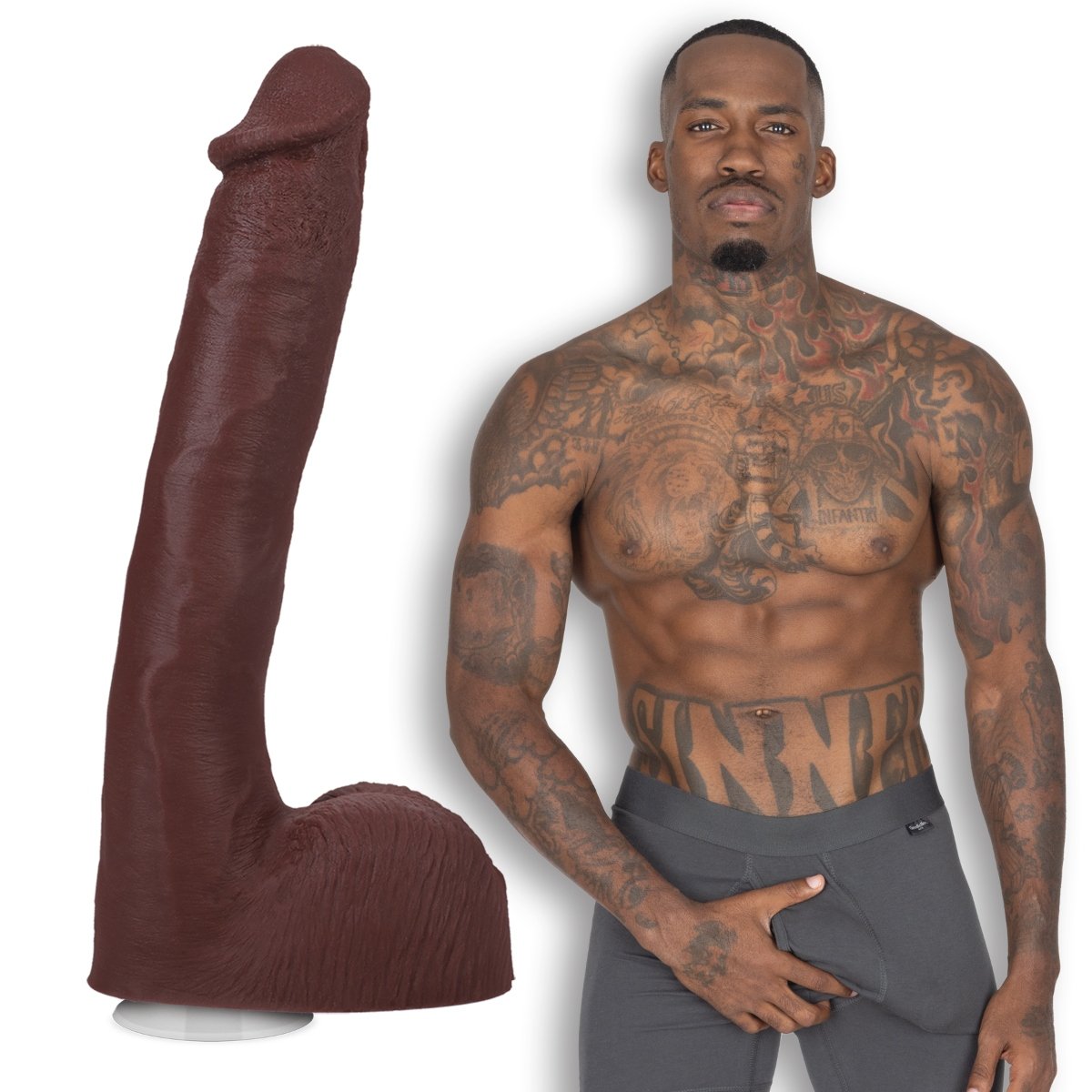 Signature Cocks - Pressure - 10 Inch ULTRASKYN Cock with Removable Vac-U-Lock Suction Cup - Image 7