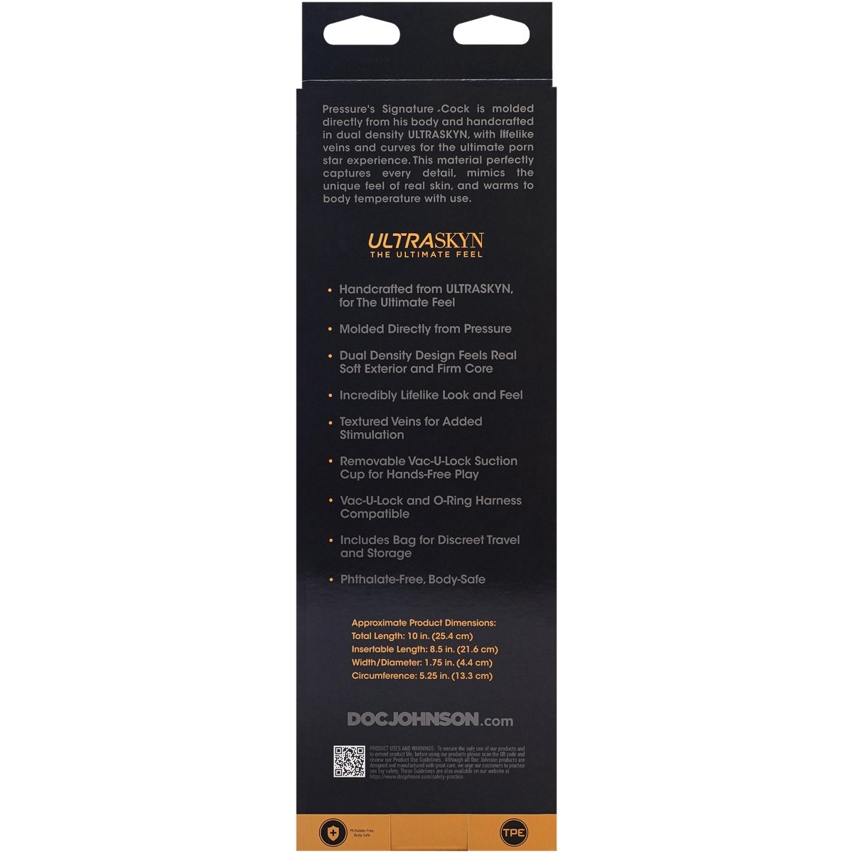 Signature Cocks - Pressure - 10 Inch ULTRASKYN Cock with Removable Vac-U-Lock Suction Cup - Image 9