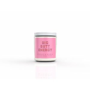 Strike & Burn Big Butt Energy Coconut Bamboo and Hibiscus Candle