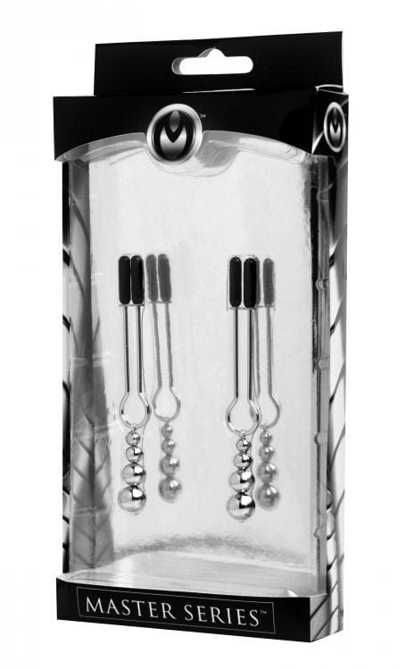 Master Series Adorn Triple Bead Nipple Clamp Set - Image 2