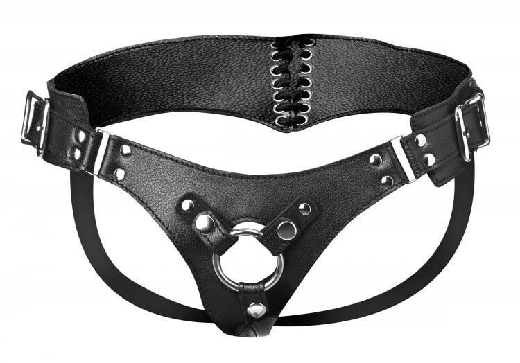 Bodice Corset Style Strap On Harness - Image 4