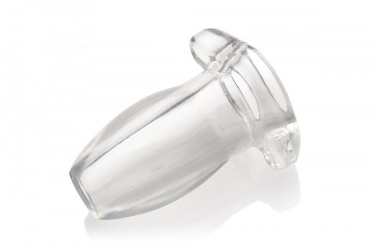 Master Series Gape Glory Clear Hollow Anal Plug Small - Image 3