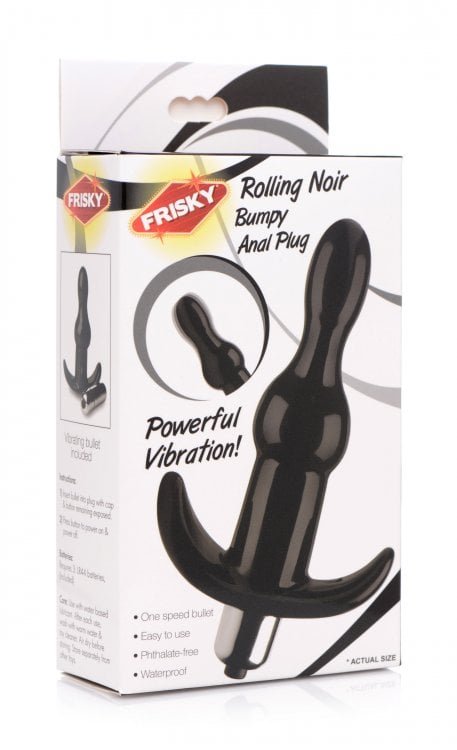 Rolling Noir Bumpy Anal Plug - Image 2
