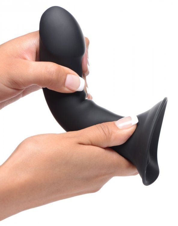 Squeezable Phallic Dildo - Black - Image 5