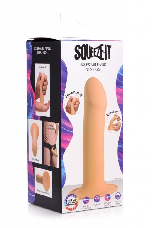 Squeezable Phallic Dildo - Light - Image 2