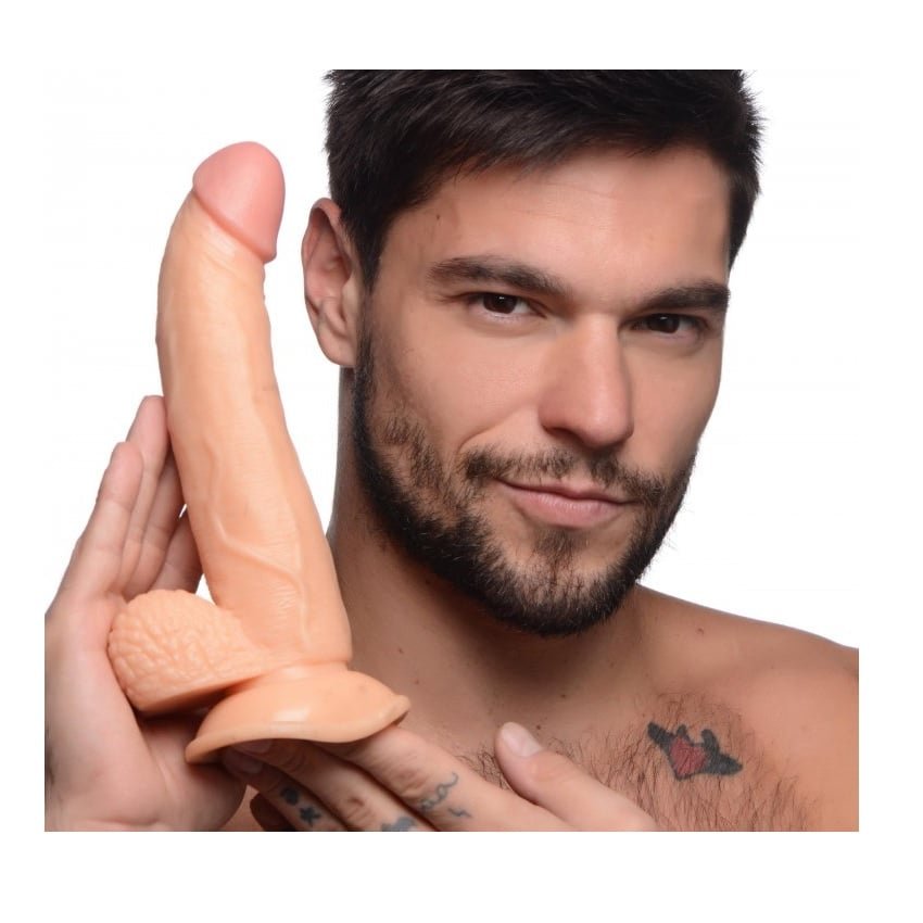 Pop Peckers Dildo With Balls Light 7.5 Inch - Image 4