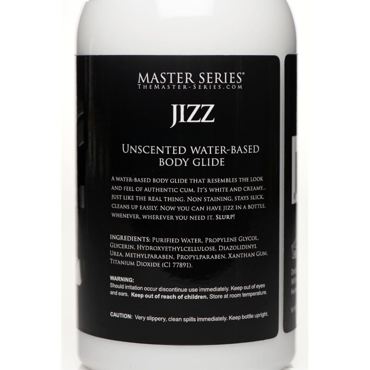Master Series Unscented Jizz Body Glide Lubricant 16oz - Image 2